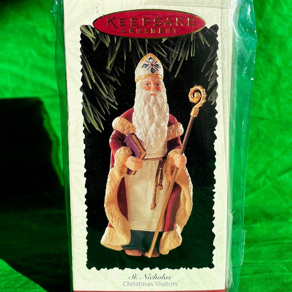NIB Vintage Hallmark Keepsake 1995 St. Nicholas Ornament